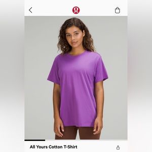 Lululemon All Yours Short Sleeve T-Shirt Vivid Plum 6